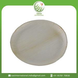 100% Vaisselle jetable en feuille de palmier naturel Assiettes rondes en feuille de palmier biodégradables à bas prix - Product Image 2