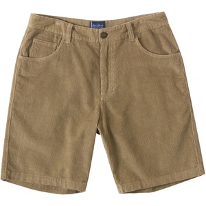 Shorts décontractés d'été pour hommes en coton sur mesure, respirants, cinq poches, en velours côtelé vintage, écologiques, couleur unie, vente chaude - Product Image 1