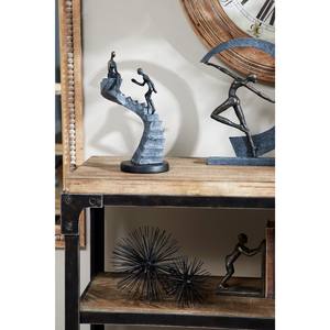 Escultura de personas de resina negra con escaleras, escultura antigua fundida hecha a mano, artesanía para decoración Interior de hogar y oficina, lo último - Product Image 3