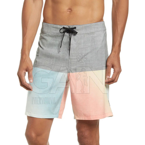 Pantalones Cortos Casuales Ligeros para Hombre, Cintura Media, Color Sólido, Cierre con Cordón Elástico, Secado Rápido, Transpirables, de Poliéster - Product Image 2