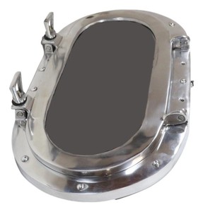 Tàu PORTHOLE gương En aluminio pulid trang trí gương được thiết kế để giống như một con tàu củ<span class=keywords><strong>a</strong></span> PORTHOLE tính năng một đánh bóng nhôm - Product Image 3
