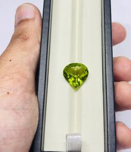 Piedras preciosas sueltas con forma de corazón de peridoto natural de 14mm del fabricante, precio al por mayor, fabricación de joyas - Product Image 3