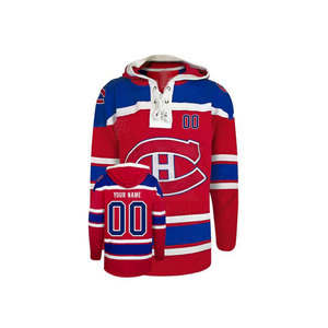 Sudadera con Capucha de Hockey sobre Hielo Personalizada, Diseño Sublimado, Sudadera Holgada Juvenil con Cuello de Encaje para Hombre - Product Image 3