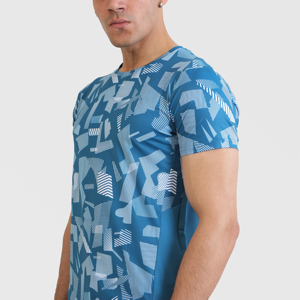 T-shirts imprimés 100% coton de meilleure qualité pour hommes Logo personnalisé coupe régulière motif lettre tissu tricoté de haute qualité - Product Image 6