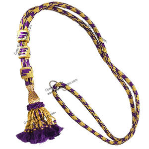 Cordones cruzados pectorales con borla decorativa en color plateado y Negro Ropa y bolsos Uso Tamaño y color personalizables - Product Image 4