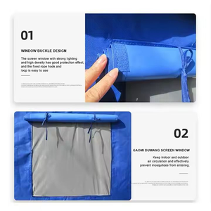 Tente BC verte extérieure personnalisée, gonflable, imperméable, en tissu Oxford, tente de sauvetage et de secours en cas de catastrophe, camping - Product Image 2