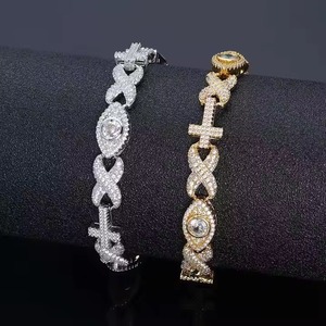 Chaîne à maillons cubains Hip Hop pour homme en or jaune 14K/ 18K et chaîne ronde en diamant de laboratoire taillé en brillant - Product Image 4