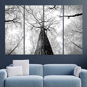 Lienzo Impreso: Arte Mural de Bosque, Decoración Elegante para Casa de Campo, JUEGO DE 4 LIENZOS - Product Image 1