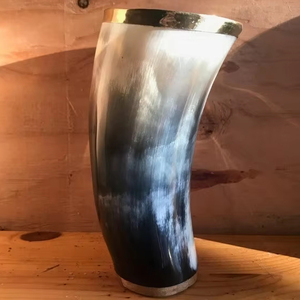 ฮอร์นดื่มไวกิ้งออร์แกนิคทำด้วยมือเป็นมิตรต่อสิ่งแวดล้อมสไตล์ธุรกิจของขวัญสำหรับดื่มเบียร์แตรวัว - Product Image 1