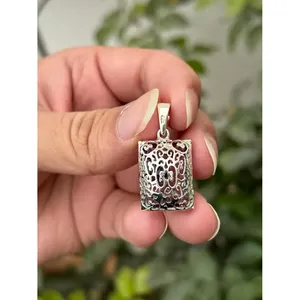จี้คริสตัลสีเงิน925พร้อมมรกตและอเมทิสต์คอลเลกชันสุดหรู - Product Image 3