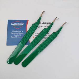 Pince à épiler professionnelle en acier inoxydable de haute qualité à 90 degrés Extensions de cils Outil pointu à pointe en fibre durable - Product Image 2