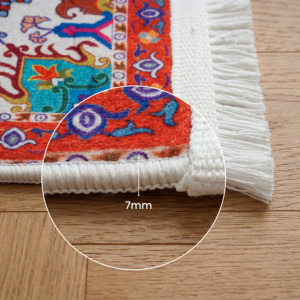 Yakut Vintage Non Slip Pet Feeding Mat Washable Custom Dog Cat Bowl Floor Mat Low Pile Personalized Pet Food <b>Placemat</b> OEM ODM - Product Image 2