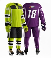 Camisetas de Hockey sobre Hielo Premium para Hombre - 100% Poliéster, Impresión Personalizada con Logotipo Frontal, Tejido Transpirable, Servicio OEM para Clubes de EE. UU.