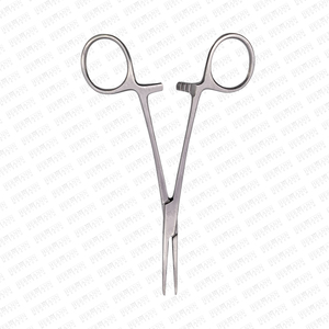 Pinzas hemostáticas para mosquitos Halsted, instrumento quirúrgico reutilizable Manual de acero inoxidable curvo y recto - Product Image 3