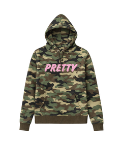 Sudadera con Capucha Camo Pretty Girl, Ropa de Hermandad Griega, Sudadera Rosa y Verde para Mujer, Sudadera de Hermandad Universitaria, Moda Griega - Product Image 5