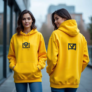 2025 sweats à capuche avec logo personnalisé jogging brodé pull à capuche épais surdimensionné/100% coton et couleur unie respirant - Product Image 6