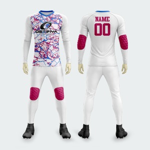 Nouveau design, maillot de gardien de but rembourré à manches longues pour adultes, entraînement de football, avec pantalon rembourré, uniformes de gardien de but pour hommes - Product Image 4