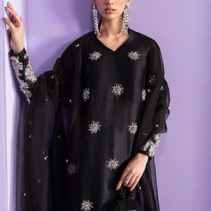 Precio razonable personalizado OEM diseño mujeres vestido de fiesta paquistaní hecho en fábrica mujeres vestido de fiesta paquistaní - Product Image 4