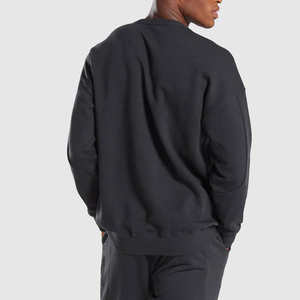 Sweat-shirt unisexe de haute qualité, lourd, pour homme, surdimensionné, avec des éléments brodés imprimés - Product Image 2