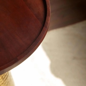 Mesa de Centro/Mesa Auxiliar Moderna de Lujo en Color Marrón Oscuro y Dorado con Tapa de Mármol y Estructura Metálica, Mueble Ecológico y Ligero - Product Image 5