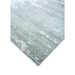 Alfombra Entropy Gris y Negra Anudada a Mano de Lana y Viscosa con Patrón Abstracto para Uso Doméstico-Siwv-22 - Product Image 2