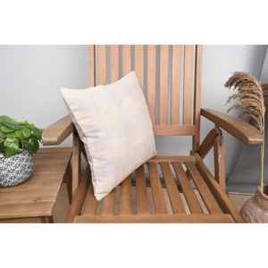 Primitive Style Beige Rustic Patchwork Wool <b>Pillow</b> 16x16 Inch Woven Cushion Vintage Square Pattern for Living Sofas Beddings - Product Image 2