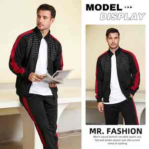 Conjunto Deportivo de Dos Piezas Personalizado para Hombre, Ropa Deportiva de Invierno, 100% Algodón, Reversible, Ecológico, para Correr y Entrenar - Product Image 5