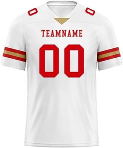 Maillot de football de rugby personnalisé conçu sur mesure avec logo du nom et du numéro de l'équipe Fournisseur OEM en vrac pour les clubs, les écoles et les événements - Product Image 3