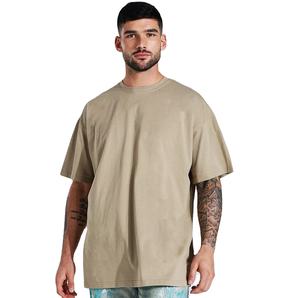 Wholesale 100% Cotton Hip Hop Style Oversized T-Shirt <b>Drop</b> Shoulder Breathable Blank Vintage Print <b>Box</b> Fit 180 Grams Fabric - Product Image 3