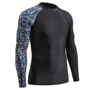 Rash Guard personnalisé de haute qualité pour la formation à manches courtes Compression conception solide enfants hommes combats - Product Image 2
