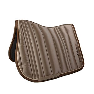 Customized Satin <b>Fabric</b> Equestrian Horse Riding All Purpose Navy <b>Blue</b> Saddle Pad - Product Image 5