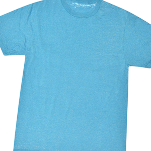 เสื้อยืดผ้าฝ้ายเนื้อนุ่มสีฟ้าใส่ได้ทั้งชายและหญิงสวมใส่สบายโลโก้แบบกำหนดเอง - Product Image 2