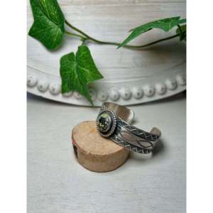 Tillie John Fashion <b>Cuff</b> <b>Bracelet</b> in Black Jack & Sterling <b>Silver</b> - Product Image 3