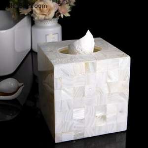 Modern Design Resin Tissue Holder With a Sleek & <b>Minimalist</b> Look for Contemporary Living Rooms and Office <b>Desks</b> - Product Image 3