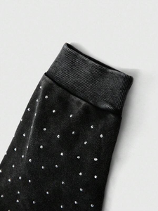 Sweat à capuche unisexe en polaire avec strass en cristal tendance, adapté au streetwear d'hiver et aux commandes de production en gros - Product Image 6