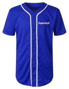 Maillot de baseball respirant grande taille en tissu 100 % polyester - Product Image 1