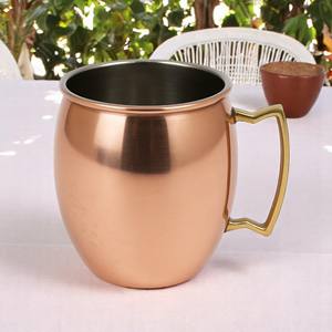 Taza de Cobre Puro Ecológica de Calidad Mayorista, Diseño Contemporáneo de Moscú Mule con Asa Martillada, Pieza de Exportación en Oferta, Material de Cobre - Product Image 4