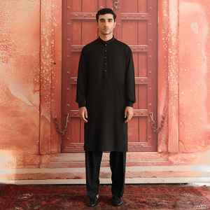 <b>Top</b> Selling Designer Stitched Shalwar Kameez Sets Long Regular Length Kurta & Salwar Trousers for Men Plus Size Feature - Product Image 2