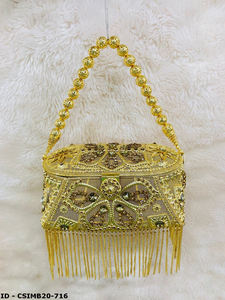 Handcrafted Luxury Evening Clutch for Stylish Women Designer <b>Crystal</b> Stone & Metal Accessory for Prestigious Gatherings - Product Image 3