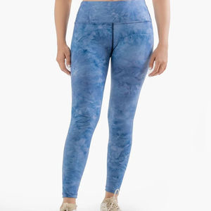 Mallas transpirables con tinte de corbata para mujer, estilo personalizado, llegada suave, sublimación, calidad de excelencia, cintura elástica, mallas de Yoga para mujer - Product Image 5