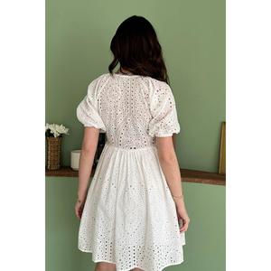 Robe en dentelle blanche - Blanc - Product Image 5