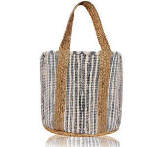 Sac fourre-tout bohème en jute uni pour femme, écologique, toutes saisons, plage, usage quotidien, style épaule, ouverture supérieure - Product Image 3