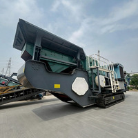 Concasseur mobile sur chenilles haute productivité 1011, machine de concassage de pierres robuste pour l'exploitation de carrières et l'aggregatation