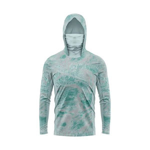 Jersey de pesca de manga larga para hombre de moda 2025, sudaderas con capucha de verano transpirables con secado rápido y sublimación DTF 100% poliéster - Product Image 5