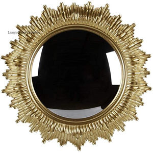 <b>Bathroom</b> <b>Mirror</b> Gold Color Attractive Design <b>Wall</b> <b>Mirror</b> Shiny Polished <b>Bathroom</b> Accessories <b>for</b> Hotel and Restaurant Home Decor - Product Image 3