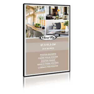 Cadre photo en aluminium noir mat 61 x 91,5 cm format A2 à suspendre au mur pour la décoration de la maison - Product Image 2