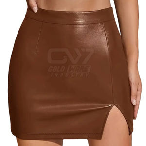 Jupe en cuir véritable pour femmes best-seller meilleurs fabricants jupe en cuir de mode pour femmes - Product Image 1