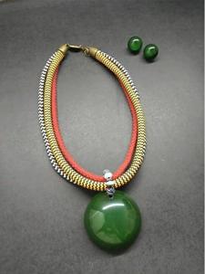 Los productos más populares que llegan al mercado, resina de alta calidad con COLLAR COLGANTE de Metal para collares, conjuntos de accesorios de joyería - Product Image 2