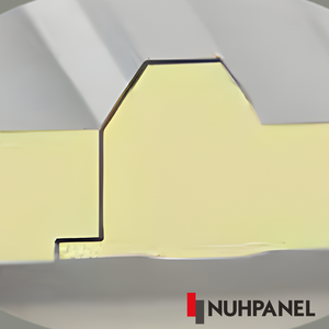 Super Eco PIR Insulated Steel Roof Panel <b>7</b> Rib Water <b>Fire</b> Resistant Industrial Design 24mm Height 1000mm Warehouse Exterior Wall - Product Image 4