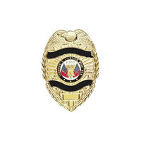 Badges en métal plaqué or sur mesure, fabrication en gros, badges en émail pour uniforme de sécurité